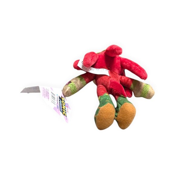 SONIC PRIME NETFLIX Plush Clip-On 15cm 6" Knuckles Keyring Toy - NEW with Tags - Picture 6 of 6